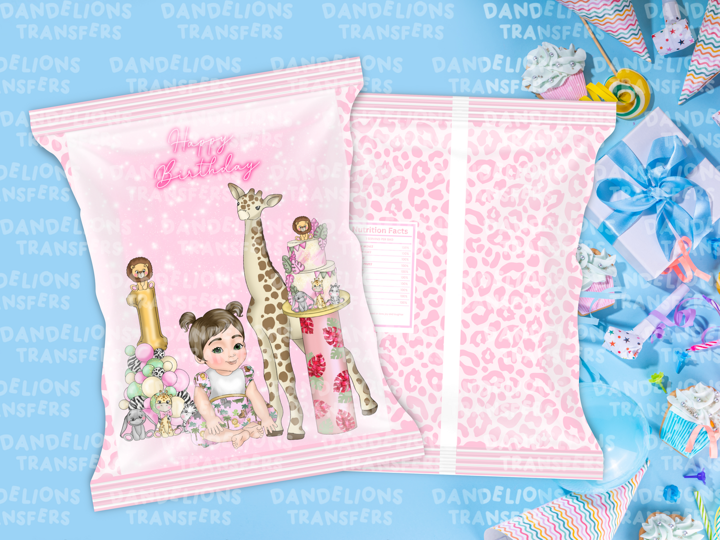 Safari Baby Girl Treat Bag