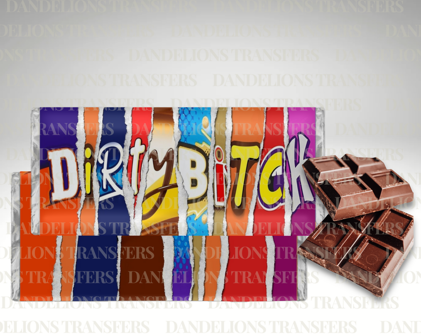 Dirty B Chocolate Bar Wrapper Digital Download