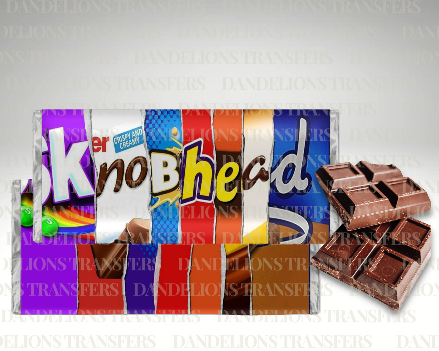 Knohead Chocolate Bar Wrapper Digital Download