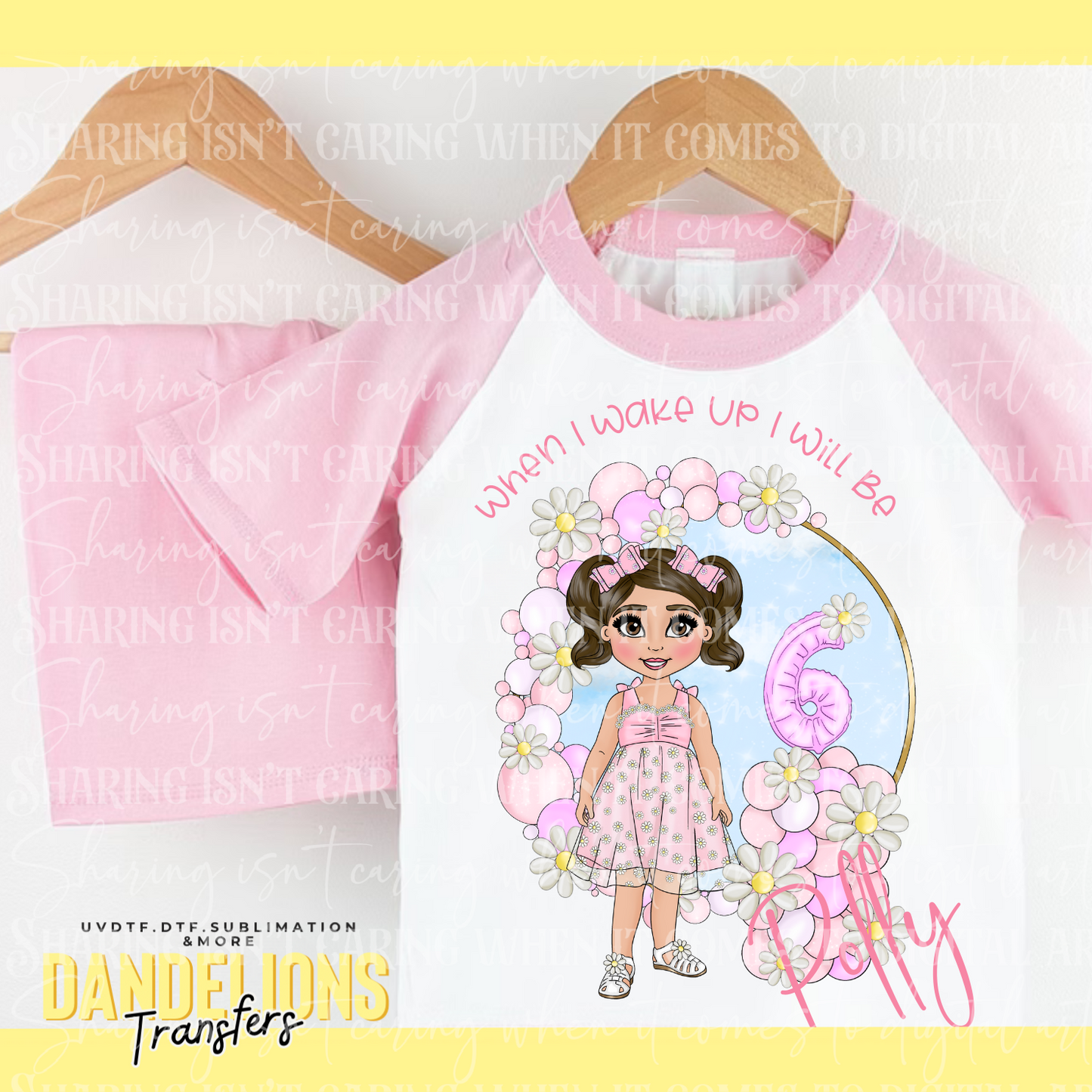 When I Wake Up Pink Daisy Doll