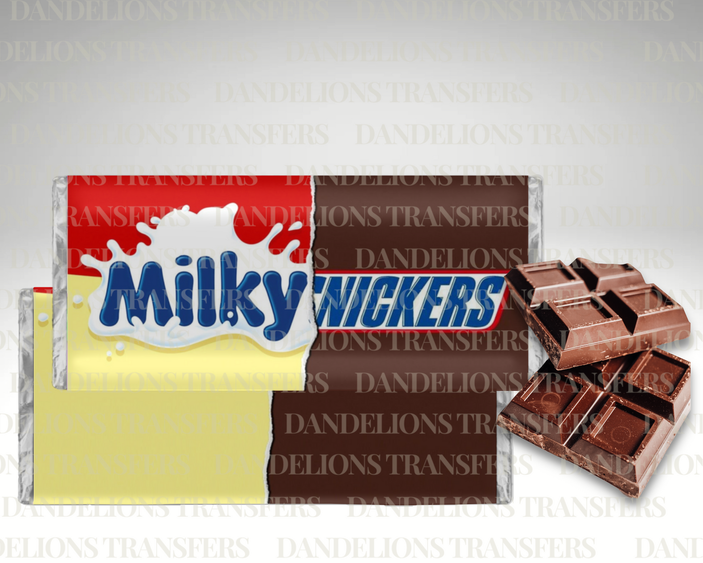 Milky nik Chocolate Bar Wrapper Digital Download