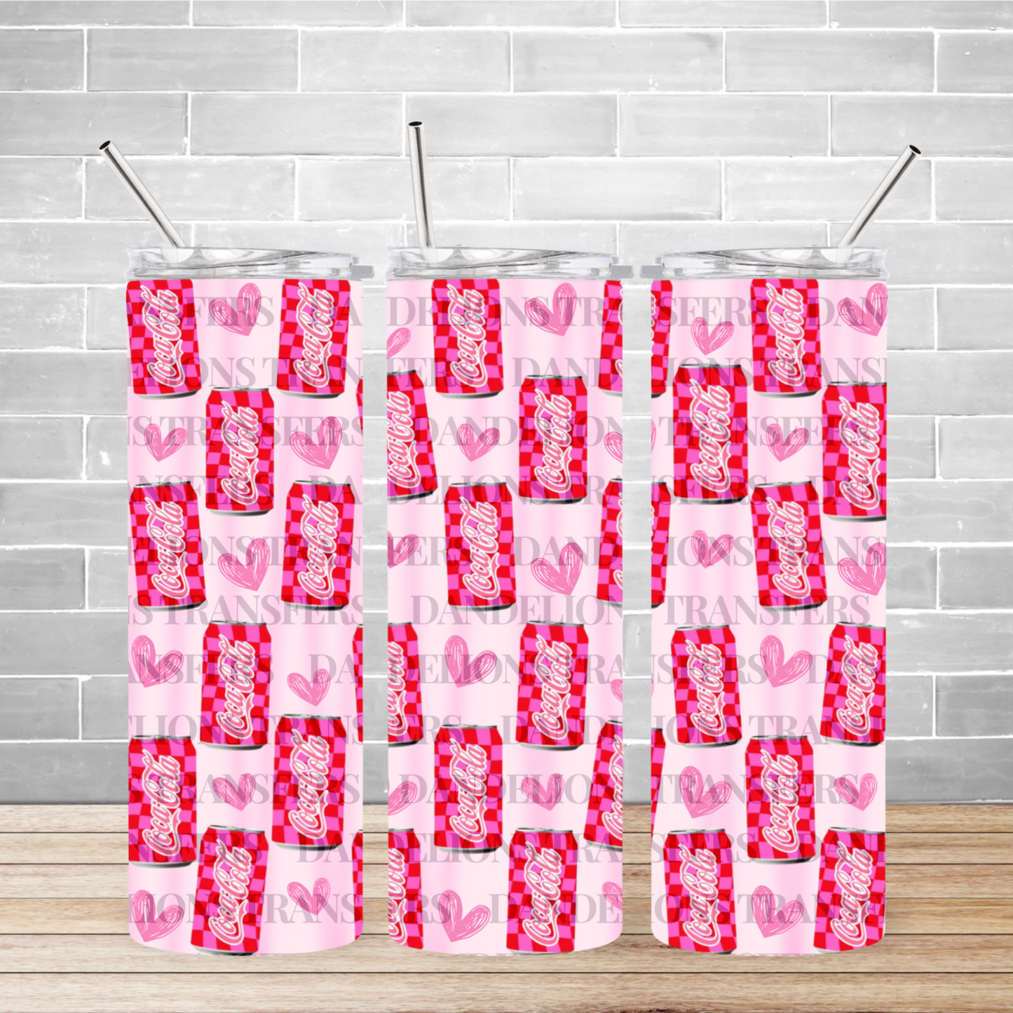 Checkered Cola 20oz Tumbler Wrap Digital Download