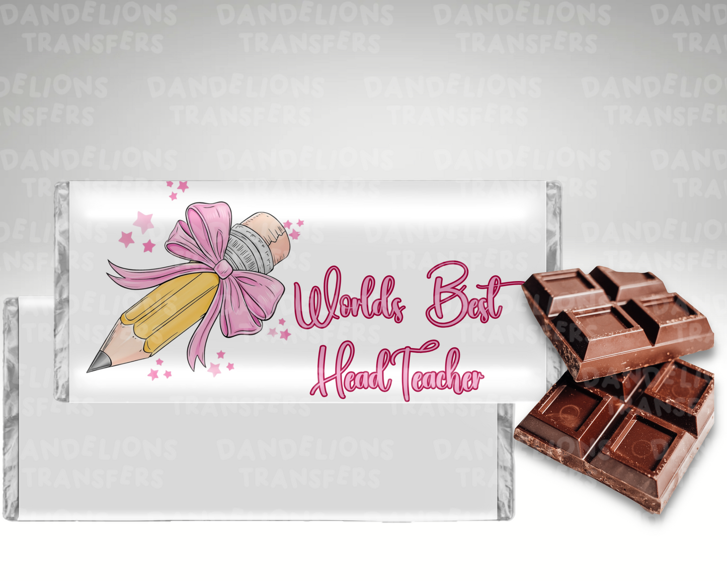 Pink Worlds best Chocolate Wrapper