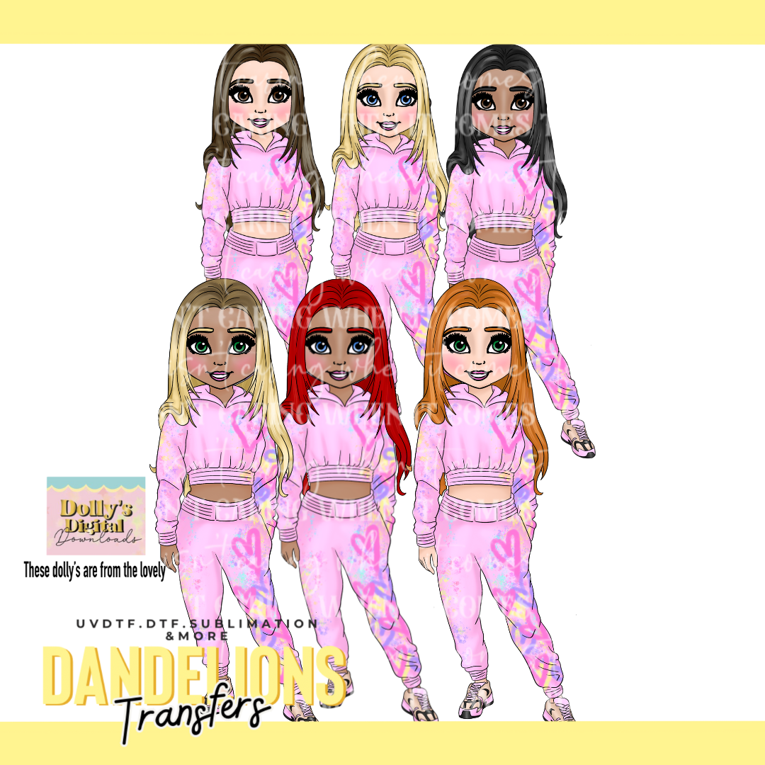 Pink Teen Graffiti Tracksuit