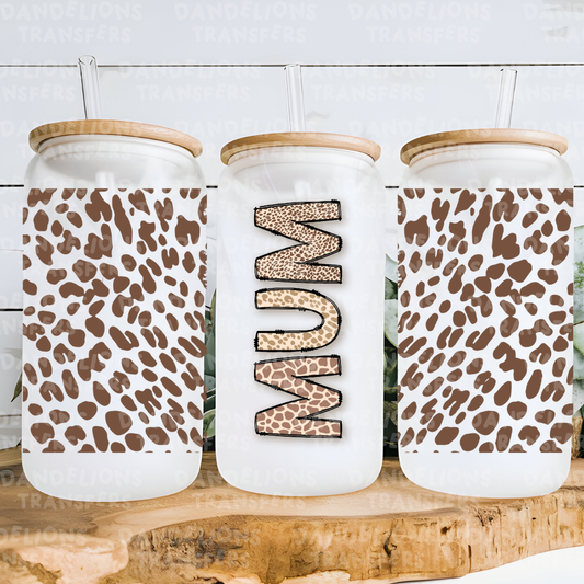 Mum Cheeta UVDTF 16oz wrap