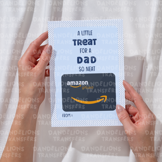 Dad 3 A5 Scratch card/ Gift card holder