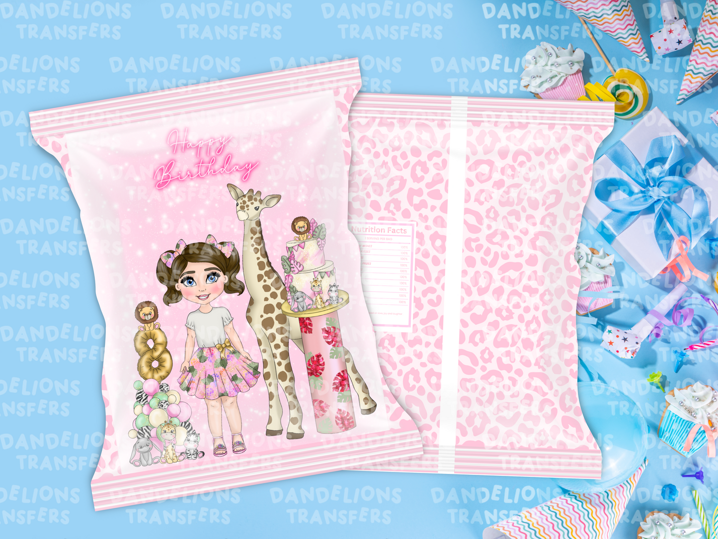 Safari Toddler Girl Treat Bag