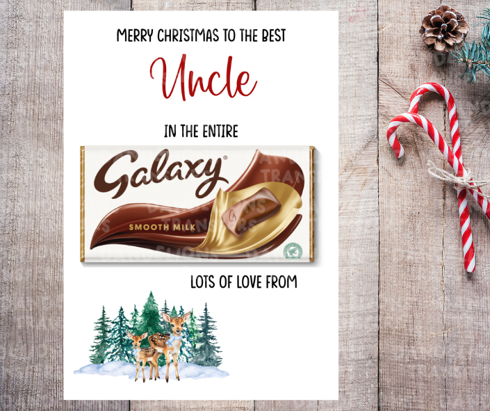 Christmas #004 A4 chocolate board