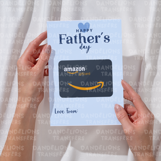 Dad 6 A5 Scratch card/ Gift card holder