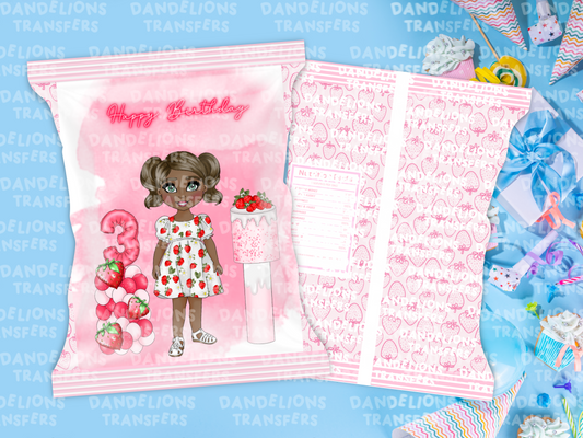 Strawberry Birthday Girl Treat Bag
