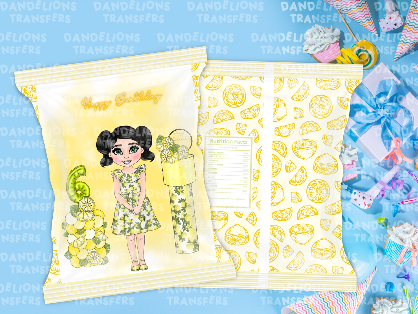 Lemon Birthday Girl Treat Bag