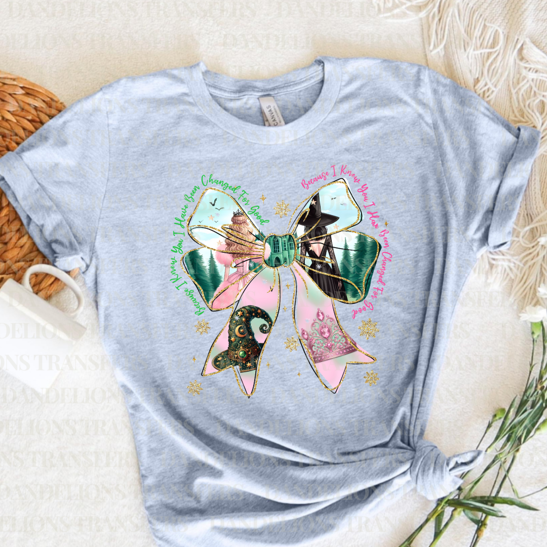 Pink & Green Team Bow
