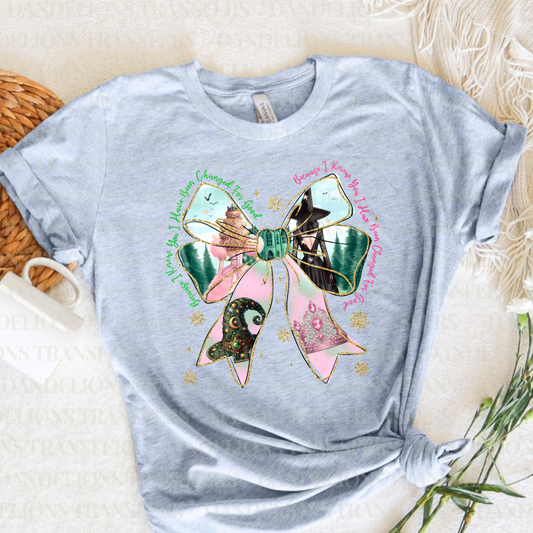 Pink & Green Team Bow