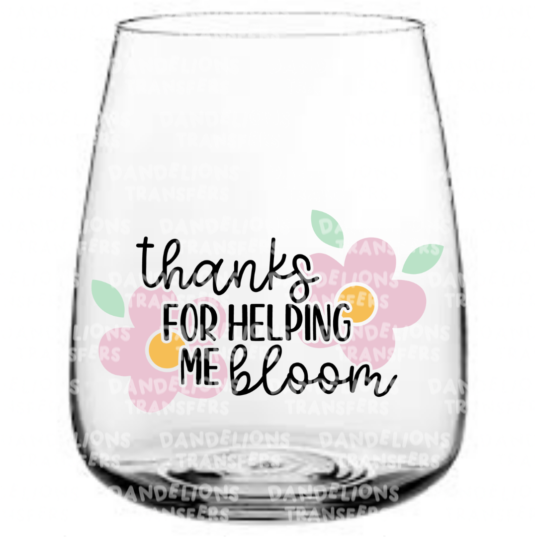 Thanks for helping me bloom