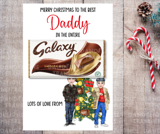 Christmas #011 A4 chocolate board