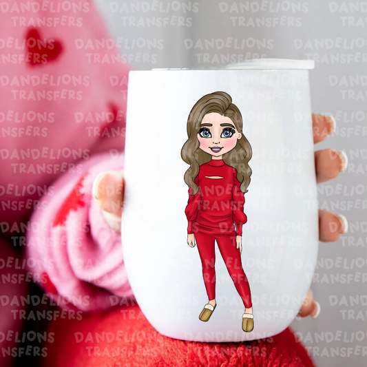 Red Puff Sleeve Girlie