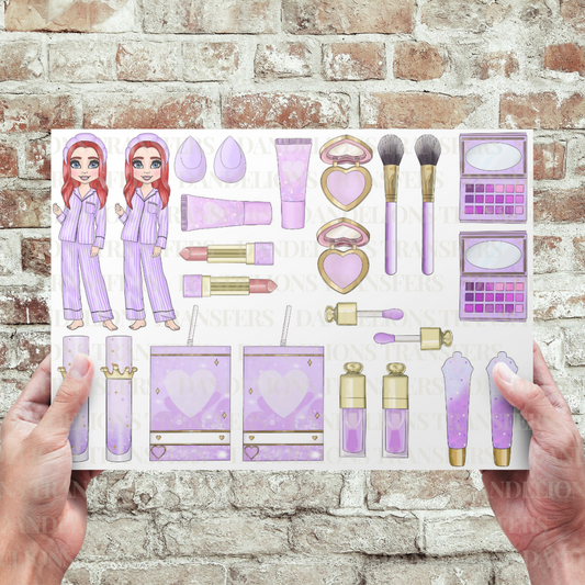 Lilac Make Up Dolly Uv Sheet