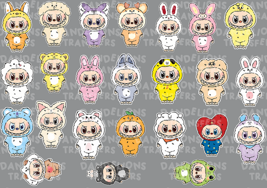 Plush 2 Pre made a4 uv sheet
