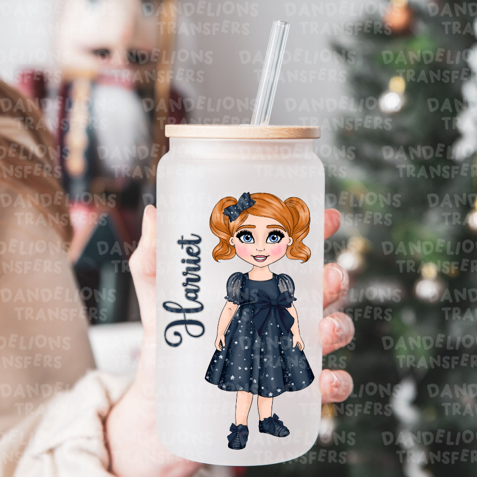 Navy star jumper girl