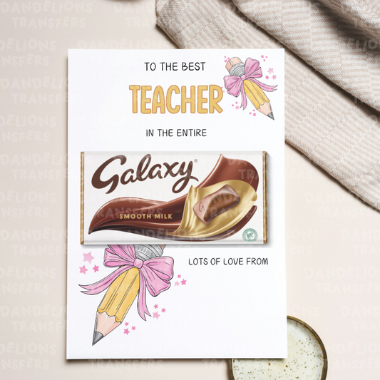 Pink Pencil A4 Chocolate Board