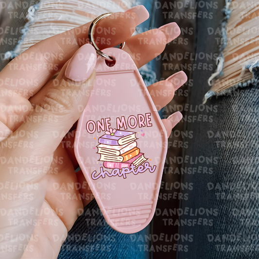 One More Chapter Motel Keychain Uvdtf