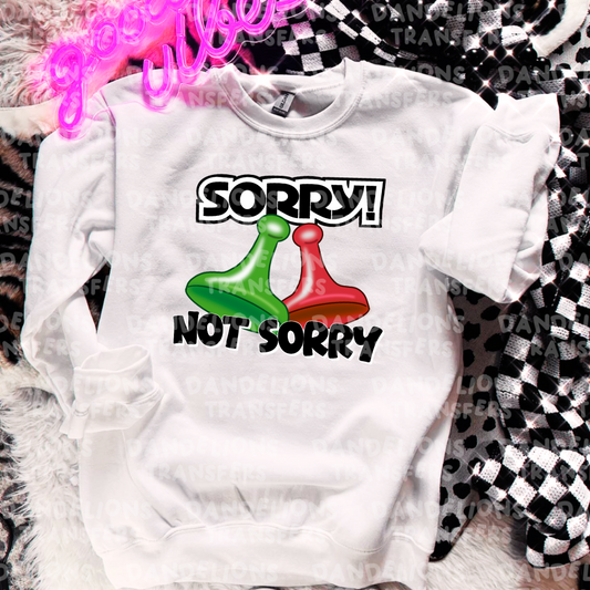 Sorry not sorry