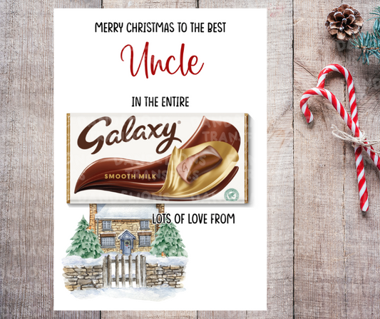 Christmas #010 A4 chocolate board