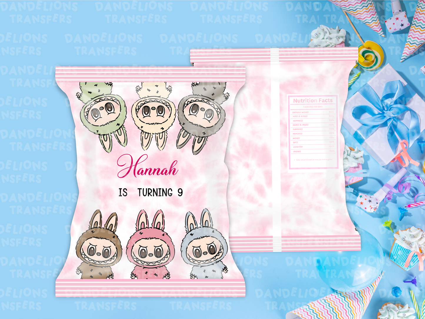 Plush 4 Treat Bag