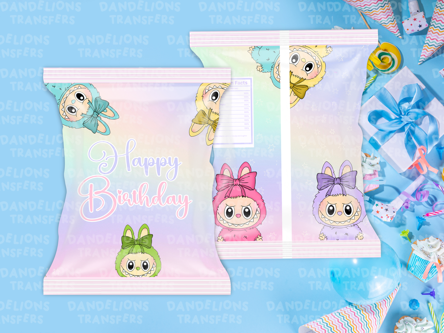 Plush 3 Treat Bag