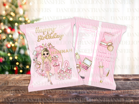 Pink Girlie Make Up Treat Bag