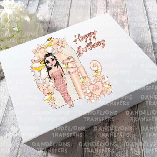 Peach Matini Birthday Dolly