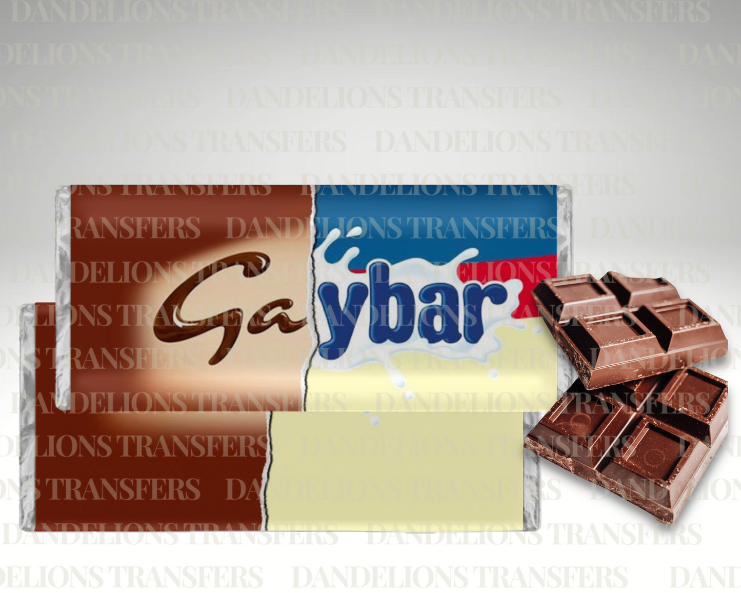 Gbar Chocolate Bar Wrapper Digital Download