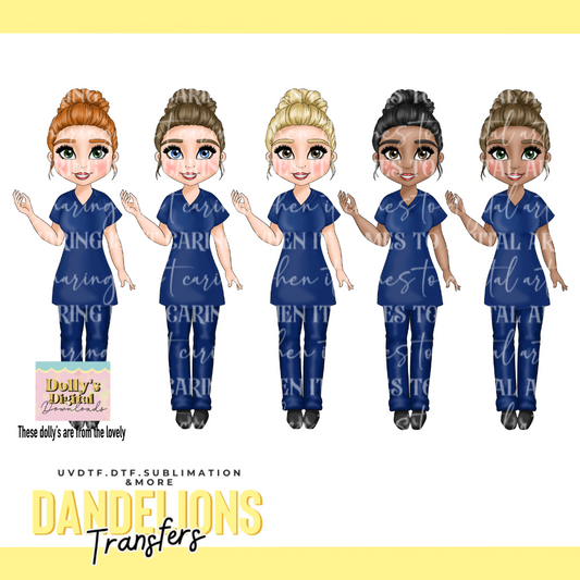 Nurse navy scrubs