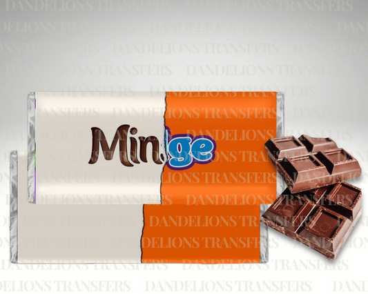 Min Chocolate Bar Wrapper Digital Download
