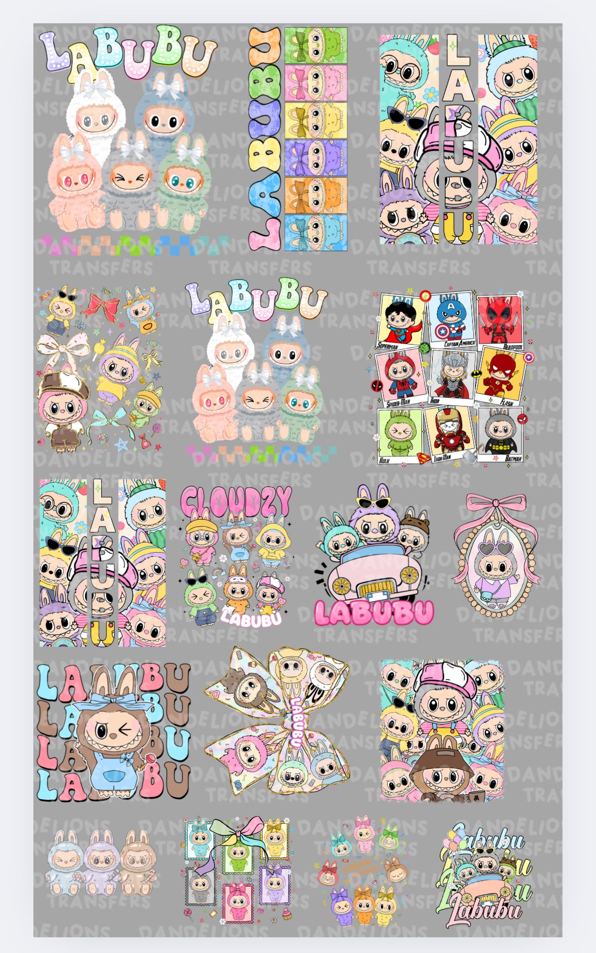 Premade 3 meter sheets