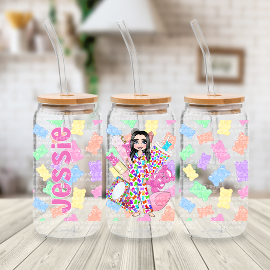 Gummy bear dolly UVDTF 16oz wrap