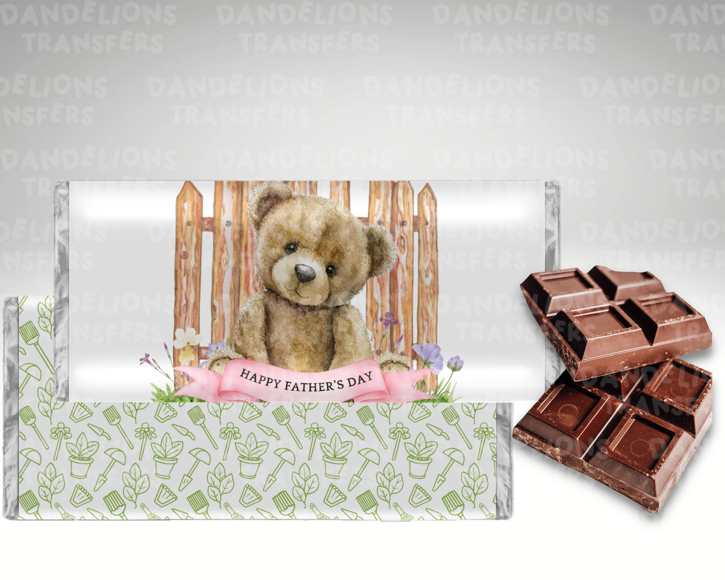 Bear garden Chocolate Wrapper