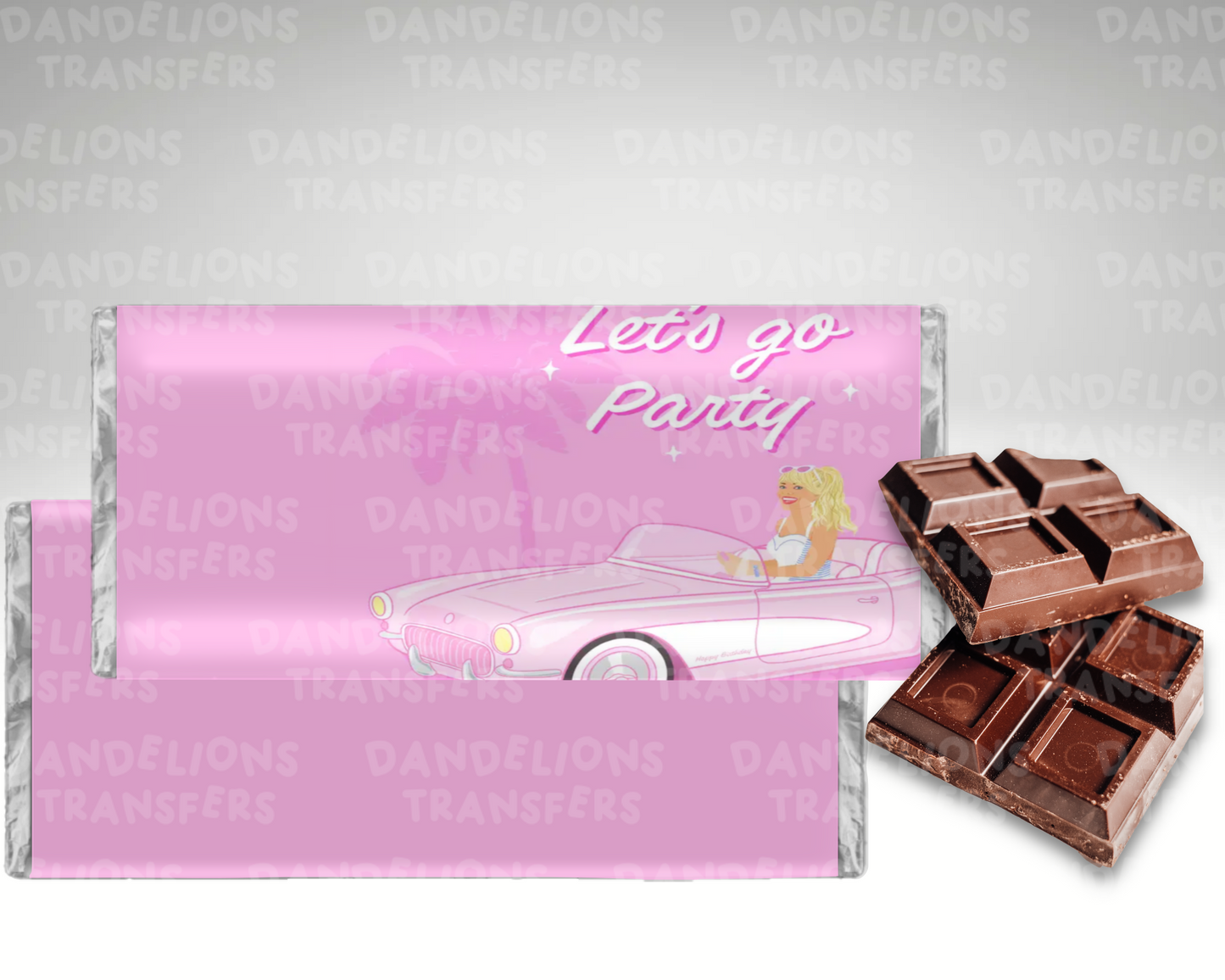 Let's Go Party Chocolate Wrapper