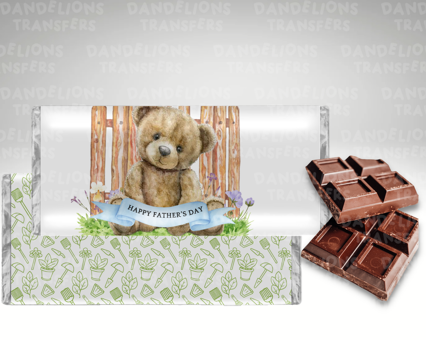 Bear garden Chocolate Wrapper