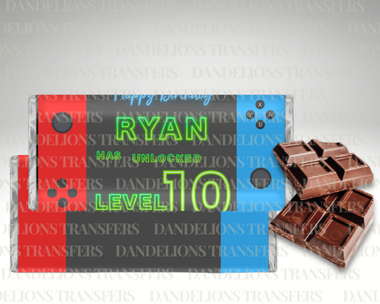 Nintendo Gaming Chocolate Wrapper
